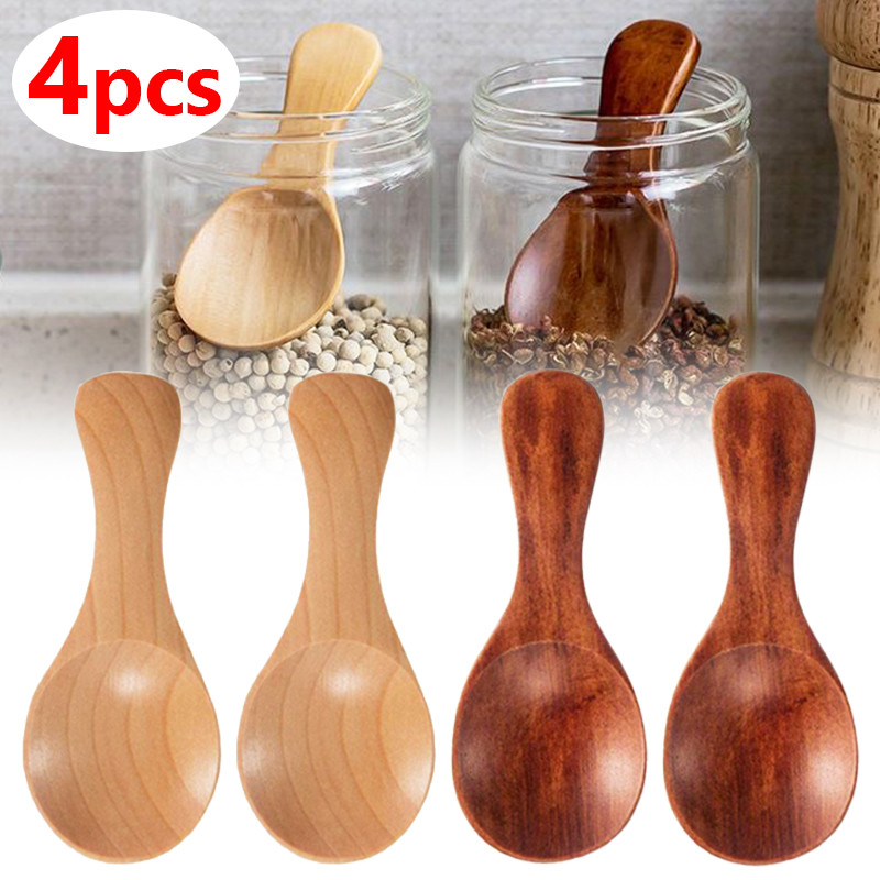 Ice Pick Pick - 4/2/1 pçs mini colheres de madeira