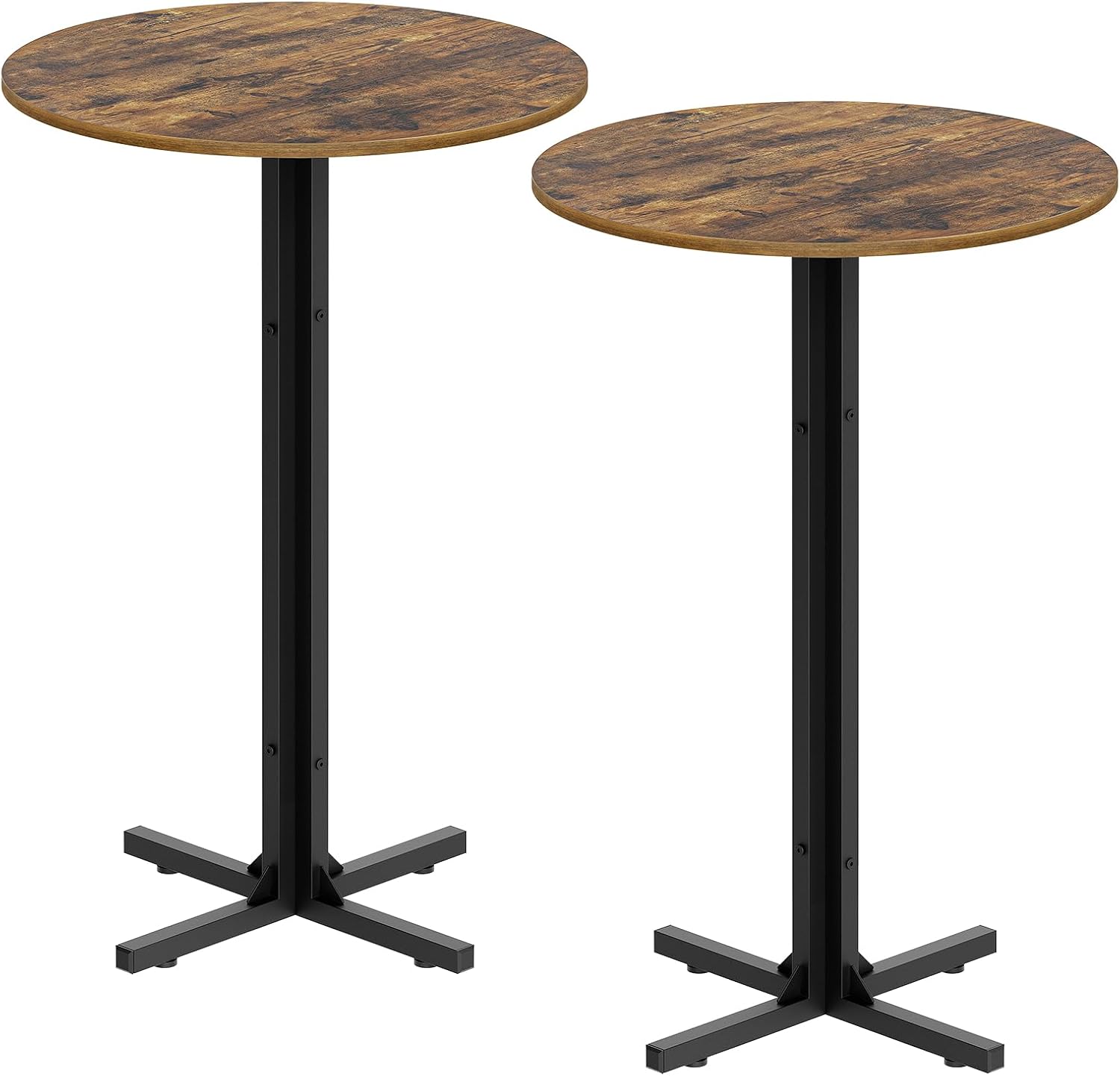 Home Bar And Counter - Conjunto de 2 Mesas Redondas de