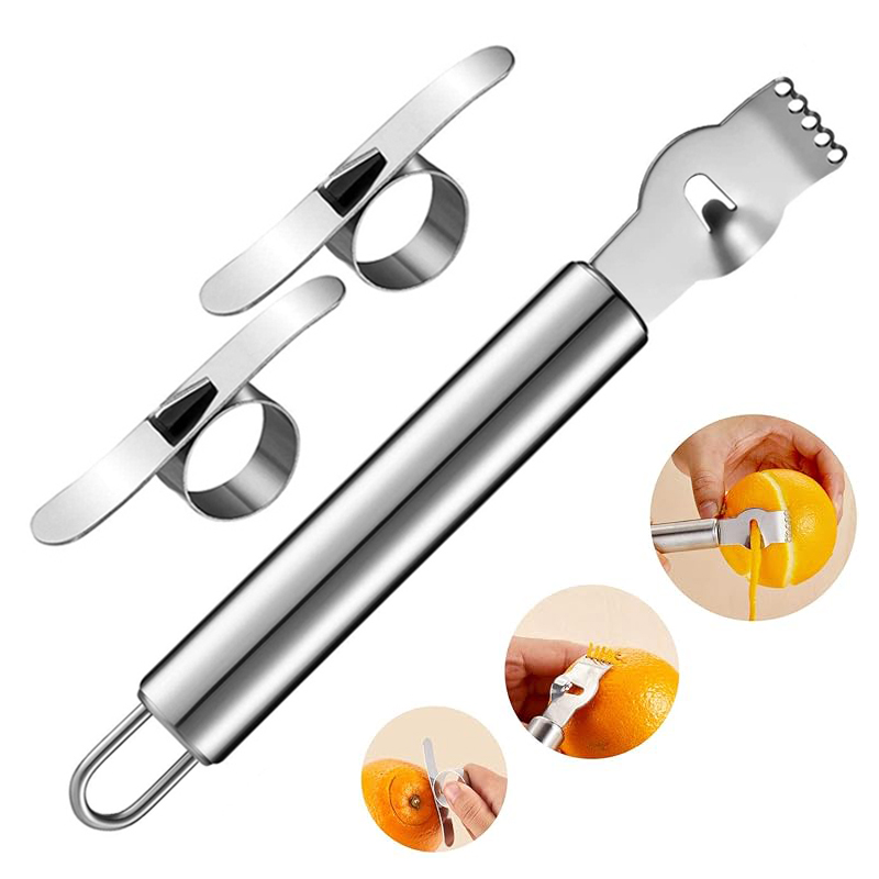 3 pçs limão zester ralador des - Peeler Channel Knife avaliação e preço