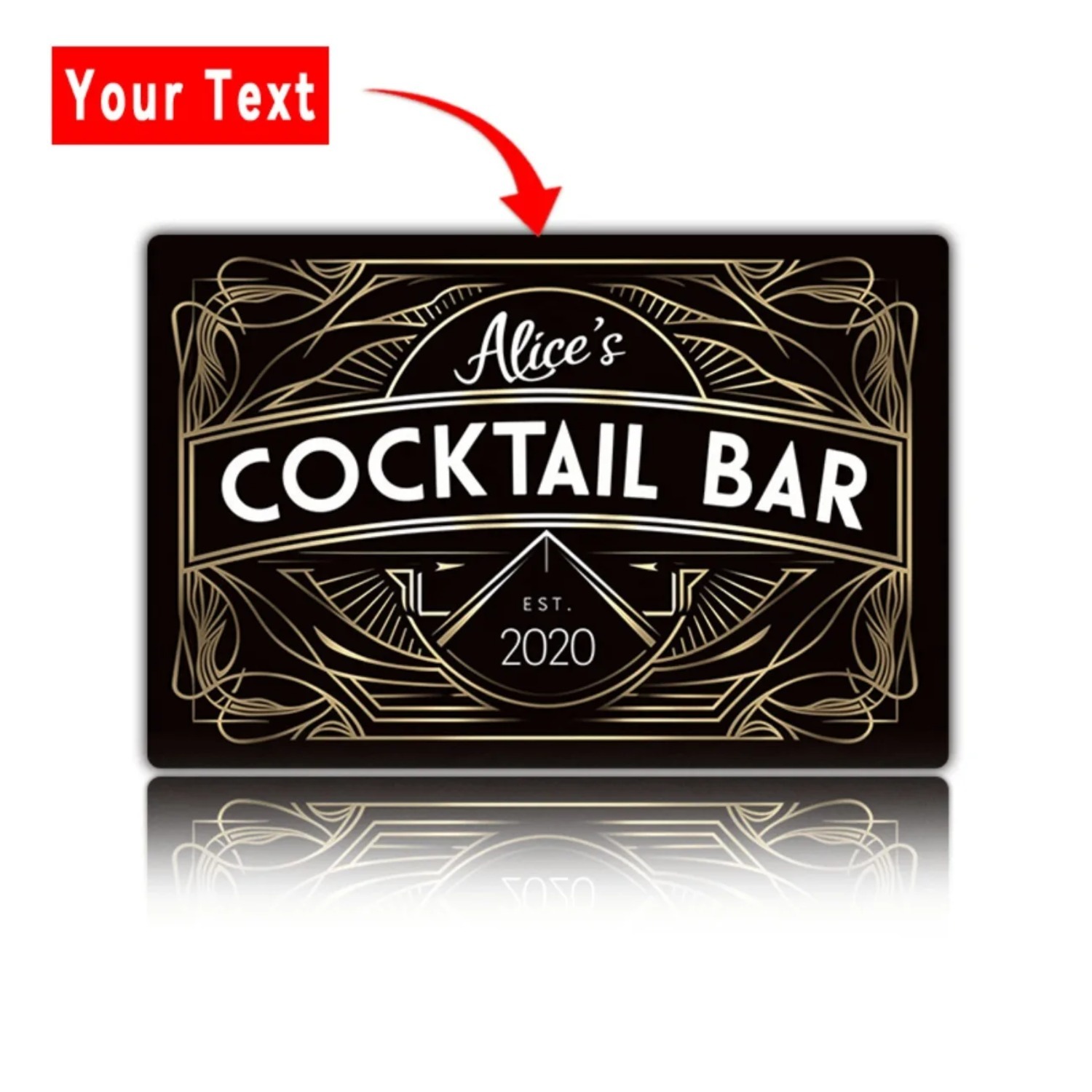 Placa de Metal Personalizada A - Home Bar Signs avaliação e preço