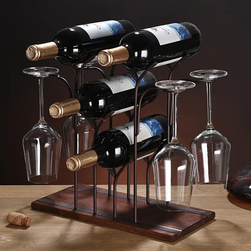 Criativo rack de vinho tinto d - Home Bar Setup avaliação e preço